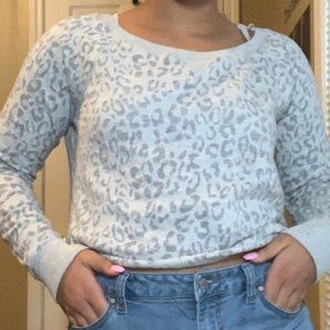 Cropped Cheetah Sweater